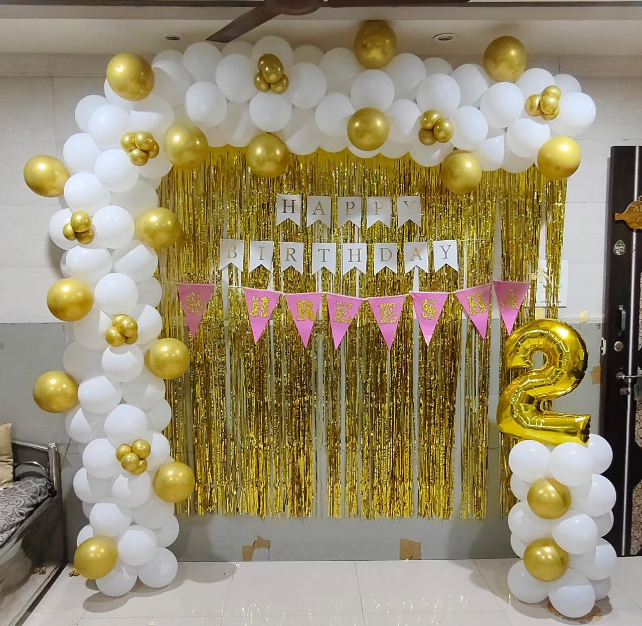 1st Birthday Balloon Decoration image 3