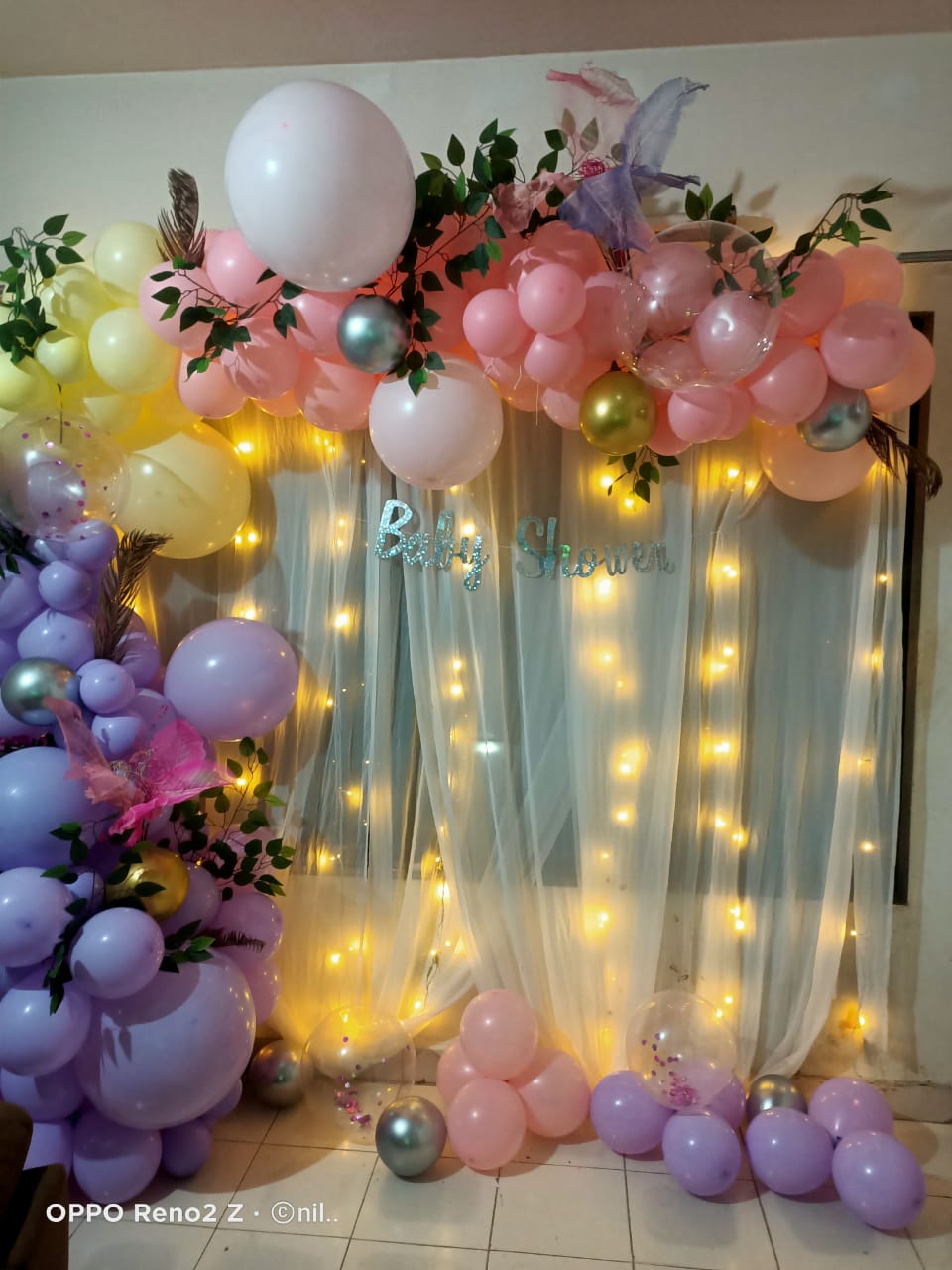 Baby Shower Decor mom to be party decore ring led color balloon Godh Bharai Home Decoration image 8