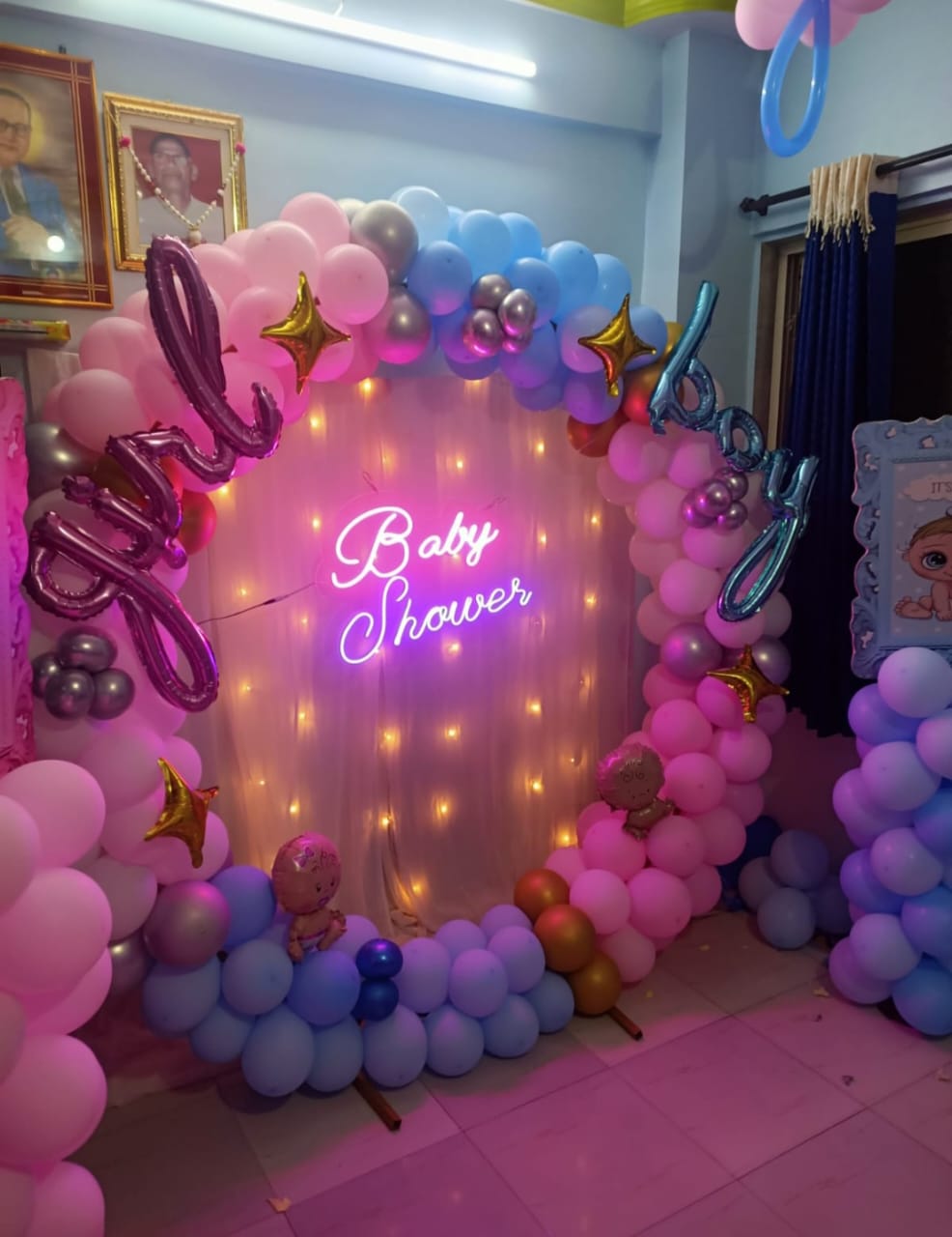 Baby Shower Decoration mom to be party decore color balloon Godh Bharai Home Decoration image 7